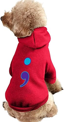 Semicolon самоубиство за самоубиство кучиња дуксери слатки дуксери за миленичиња облека за миленичиња облека со капа