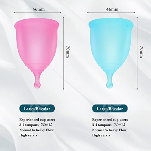 Менструални чаши со повеќе пакувања со тешки проток флексибилно за еднократна употреба меко за еднократна употреба мали или големи две