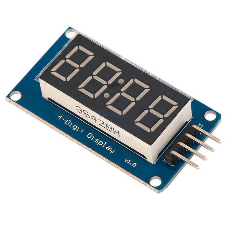 10 парчиња TM1637 LED модул за приказ за Arduino 7 сегмент 4 бита 0,36inch Clock Red Anode Дигитална цевка Четири сериски табла