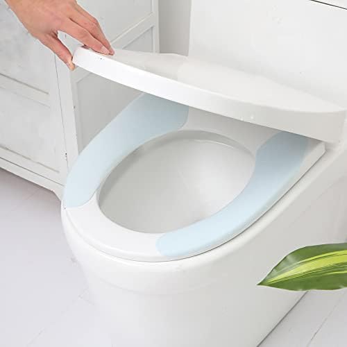 Апотот 4 пара тоалетот за тоалетно седиште со 2 одвојливи рачки што можат да се перат за еднократно седиште за тоалетот за бања дома