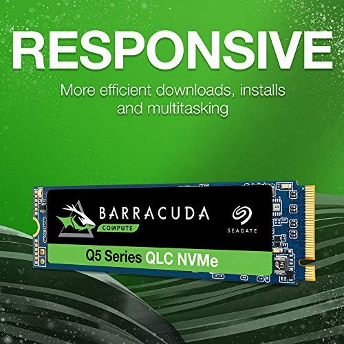 Seagate Barracuda Q5 2tb Внатрешна SSD-M. 2 NVMe PCIe Gen3 ®4, 3D QLC За Десктоп Или Лаптоп, 1-Годишни Спасувачки Служби