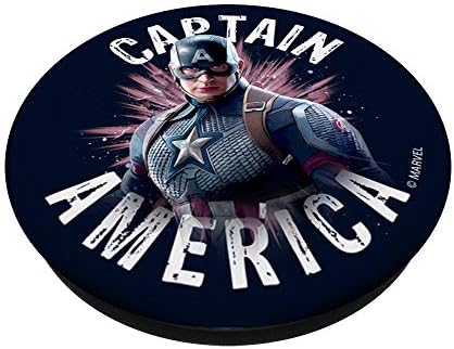Marvel Avengers Endgame Captain America Space PopSockets PopGrip: Заменлива зафат за телефони и таблети