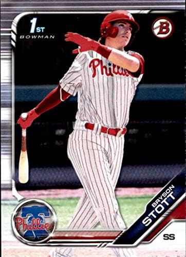 2019 Bowman Draft BD-79 Bryson Stott RC Rocie Philadelphia Phillies MLB Baseball Trading Card