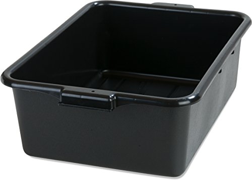 Производи за услуги Carlisle FoodService N4401103 Comfort Curve ™ Ergonomic Wash Basin Tote Box, 7 длабока, црна