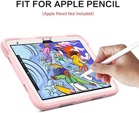 Случај со 10 -та генерација на Бентобен iPad, iPad 10,9 инчи 2022 случај со држач за моливи 2 во 1 тешка солидна шок -изолирана