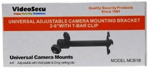 Mounts Wideosecu 4 Mountидни тавани за безбедност на камерата, 2-6 инчи прилагодливи CCTV-надзорни камера тавани за навалување на навалување