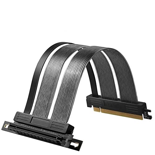 lilila-Ree PCIe 4.0 x16 Флексибилен кабел за филејдер на екстендер за вертикална графичка графичка картичка за продолжување на кабел PCI-E 4.0 300mm Десен агол