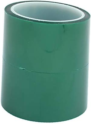 X-DREE 2Pcs 55mm Ширина 33m Должина Зелена ДОМАШНО МИЛЕНИЧЕ Самолеплива Лента Висока Температура Отпорни На Топлина(Nastro adesivo
