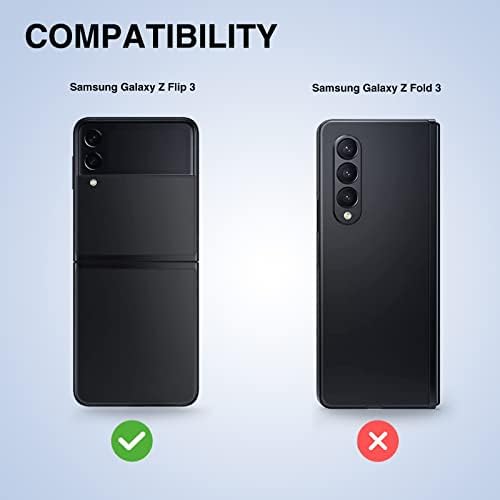 Гетрон З Флип 3 Случај Slмид Влакна Тенок Минималистички Силен Цврст Издржлив Предвремен Тврд Заден Капак За Samsung Galaxy Z Flip 3 5G