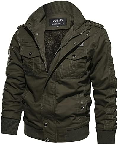 Јакни за мажи есенска зимска воена облека патент џеб лабава машка јакни за дишење