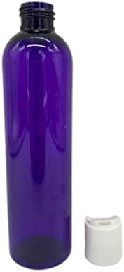 8 мл Виолетова космо пластични шишиња -12 Пакувајте празно шише за полнење - БПА бесплатно - есенцијални масла - Ароматерапија | Бело притискање