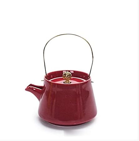 Модерни Чајници Котел Црвен Керамички Чајник 240мл Погоден За Чајници За Украсување На Домот