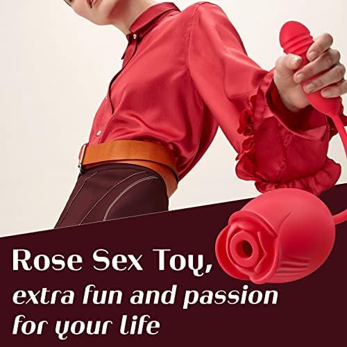Роуз Секс Играчки За Жени - Надградени Роуз Секс Стимулатор За Жени со 18 Цицање Потиснување Дилдо Г Место Вибратор Клиторичен
