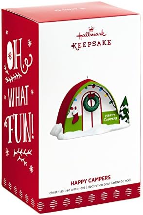 Hallmark 1795QGO1792 Кампување шатор ги чува Божиќните украси