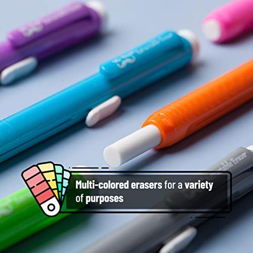 Г -дин Пен за повлекување механичко пенкало, пакет од 6, разновидна боја