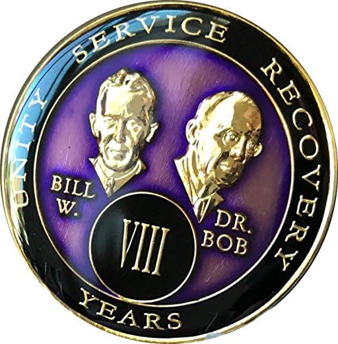 8 Година Med Медалјон Виолетова Три-Плоча Основачите Бил &засилувач; БОБ ЧИП VIII