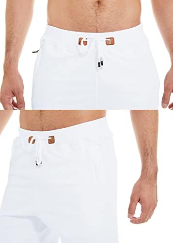 Qpngrp машки шорцеви случајни џебови со патенти за влечење еластична половината