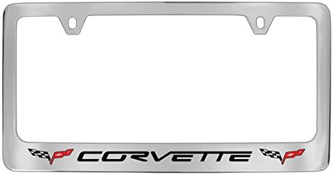 Рамка за регистарска табличка C6 Corvette со знамиња C6