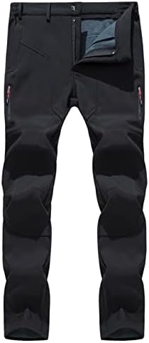 Менс џемпери мода во боја крпеница плишана задебелена водоотпорна мека обвивка руно на отворено спортски панталони за искачување