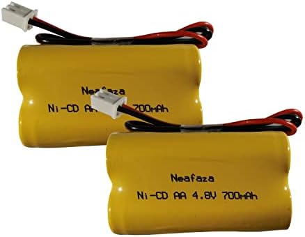 Neafaza BL93NC487 4.8V 700MAH NI-CD Батерии компатибилен со ERERI-Lite MAG93NC487, Exit Light CO BAA-48R BAA48R, Interstate NIC0186,