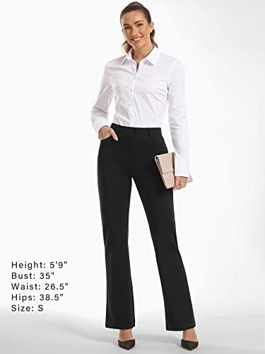 Pantsенски панталони за фустани за подигање на Стелл Работни панталони за деловни обични влечења на канцелариски пакувања со џебови