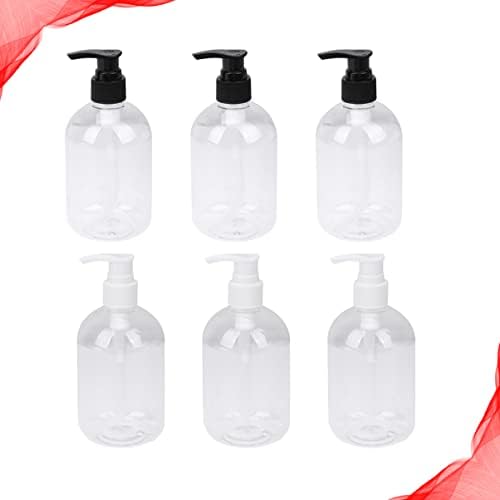 Зеродеко 6 парчиња корисни шишиња за гел за туширање контејнери тоалети шишиња за полнење на шампон контејнер течно шише за домашна