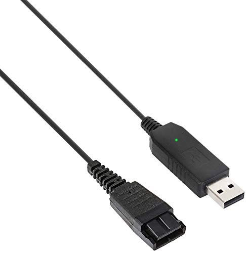 Goessoy Брзо исклучување на USB приклучокот QD кабел адаптер за слушалки за jabra gn