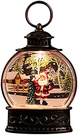 Подарок за украсување на фенер за Божиќни снежни глобуси со батерии со батерија што го одобри сјајниот Божиќен снежен глобус за девојчиња или