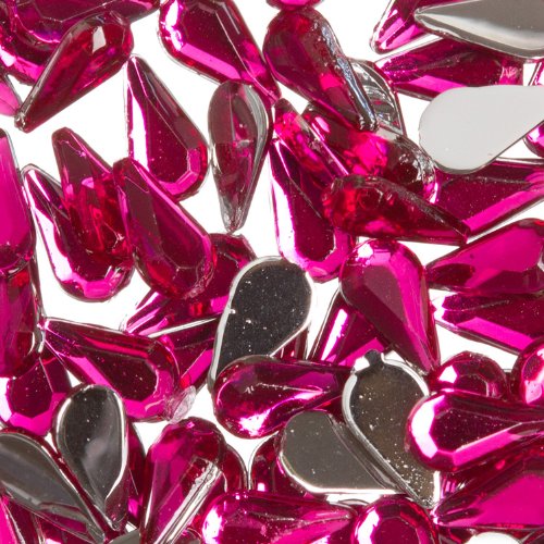 Zink боја на ноктите уметност Акрилик розов розов солза 100 парчиња