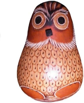 Alpakaandmore Peruvian Handmade Calabash Turt Figure Owl