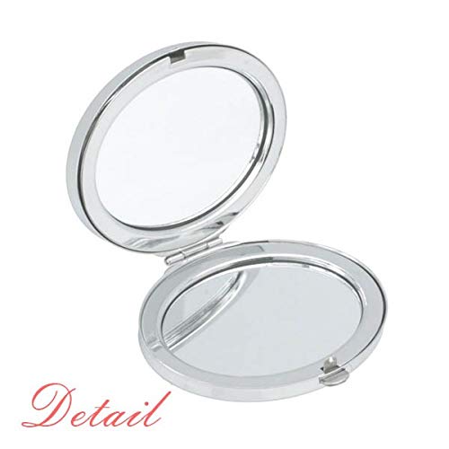 Орига патка геометриска форма на огледало преносно преклопно шминка со двојни странични очила