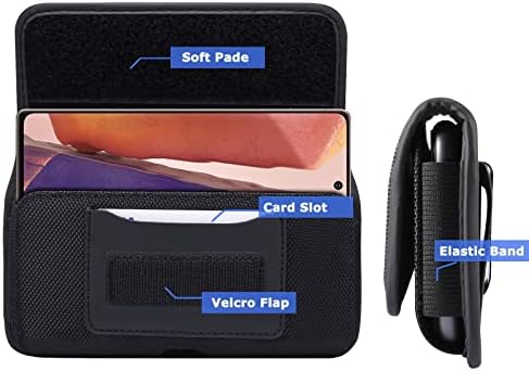 Телефонска торба торба со груби најлонски мобилен телефон, футрола за појас, компатибилен со Galaxy S23 Ultra, S22 Ultra, S21 Ultra, S20