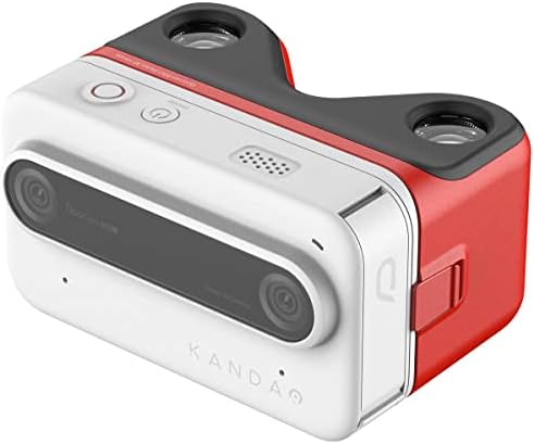 Kandao qooocam ego, црно, вистинско 3D, Snap & View Instant Camera, Point & Shoot Stereo Digital Camera, 3D камера, со веднаш стереоскопска потопна