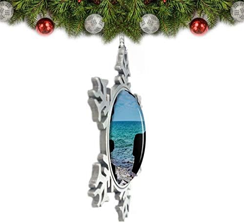 Умсуфа Мароко Херкулес пештера Тангиер Божиќ украс Декорација на дрво кристален метален сувенир подарок