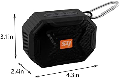 Ладигасу на отворено преносен субвуфер безжичен Bluetooth звучник IPX6 водоотпорен Bluetooth аудио 4 режими за репродукција за патување,