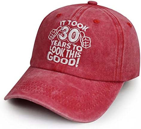 Шанванке 30 -ти роденденски подароци за него, смешни 30 години бејзбол капа, прилагодлива капа од памук за везови за мажи жени