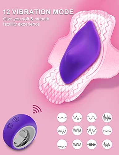 Вибрирачки гаќички што се носат гаќички вибратор секс играчка за жени со безжичен далечински управувач 12 обрасци на вибрации водоотпорен невидлив силиконски клит