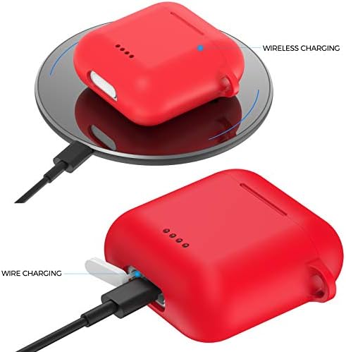 Тозо Т6 Заштитни силиконски случај црвено &засилувач; ТОЗО Т6 Вистински Безжични Слушалки Bluetooth Слушалки Црна