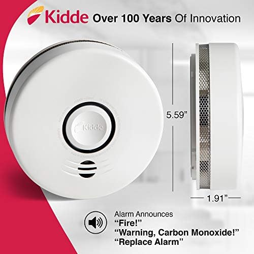 Детектор за чад од чад и јаглерод моноксид, 10-годишна батерија, интерконекција комбинација на чад и ко-аларм, говорен предупредување