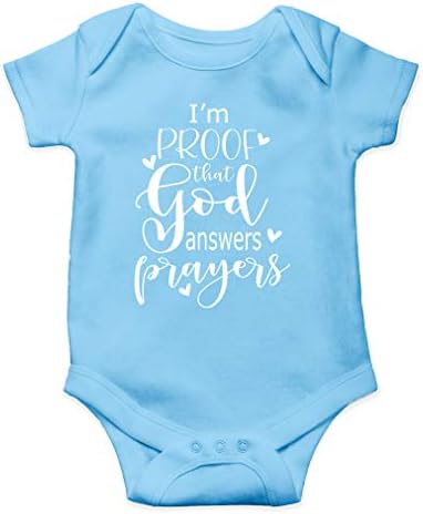 Ах модни јас сум доказ дека Бог одговара на молитви - Малото чудо на Мама - симпатично едно парче новороденче за бебиња за новороденчиња