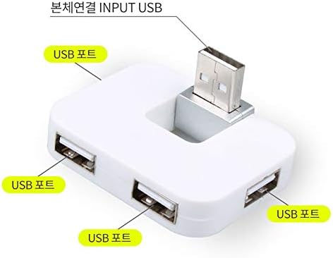 Icle 4Port Mini USB Hub 2.0 POLDER TYPE USB Connection Port USB полнач за лаптоп автомобили