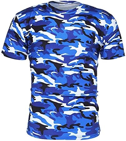 Редовно вклопување во маица маица маица со кратки ракави маскира врвови тенок атлетски воен пуловер маички