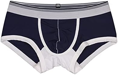 Bmisegm памучна долна облека Мажи мода под -панталони плескачи секси машки шорцеви долна облека, пантолони, печатени машки рамни мажи, удобност
