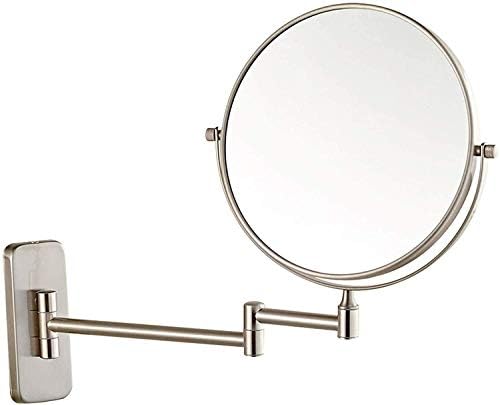 Лиаксиао - огледала за шминка од 8 инчи, двострано месинг огледало, огледало за преклопување на преклопување 360 °