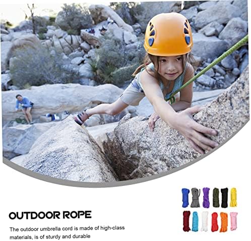 Inoomp 12 ролни на отворено искачување јаже кампување за пешачење за пешачење јаже на отворено јаже јаже за кампување со рачен кабел