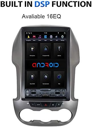 FLYUNICE 12.1 Инчен Android 9.0 IPS Екран Tesla Стил 4GB RAM Меморија Автомобил Стерео Радио За Ford Ranger F250 2011- Gps Навигација