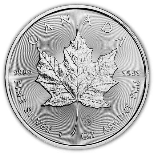 1988 година - Тековен 1 мл канадски сребрен јавор од лисја брилијантна нециркулирана со сертификат за автентичност 5 $ BU