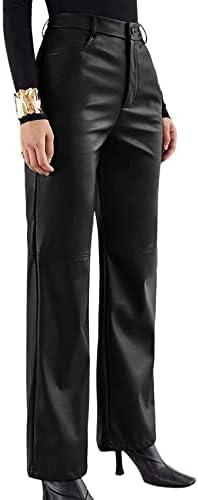 Тренингот панталони со џебови за жени гроздобер цврсти џебови хеланки тенок нога кожа високи женски потни пантолони плус