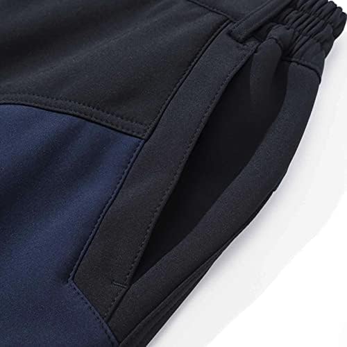Менски еластични панталони на половината на отворено и ветерно планинарско спортски панталони памучни панталони памучни панталони