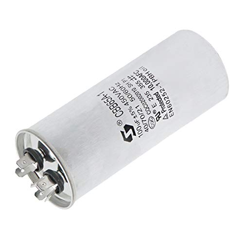 Сидиен цилиндричен кондензатор на моторна тежина CBB65 100UF за водење на климатизери со фреквенција од 50Hz/60Hz и осветлување со голема моќност